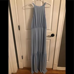 Baby Blue Maxi Dress by Paper Crown